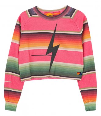 SALES - SERAPE BOLT STITCH CROPPED CREW SWEATSHIRT