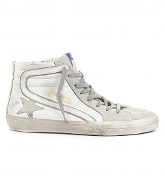SNEAKERS - SLIDE LEATHER STAR
