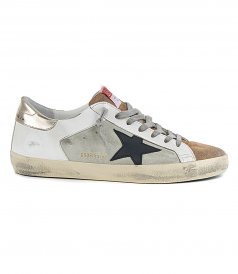 SNEAKERS - SUEDE & LEATHER UPPER SUPER-STAR