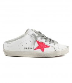 SNEAKERS - SABOT WITH GLITTER STAR SUPER-STAR