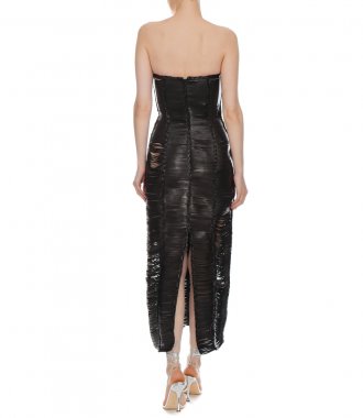 LEATHER BLACK DRESS