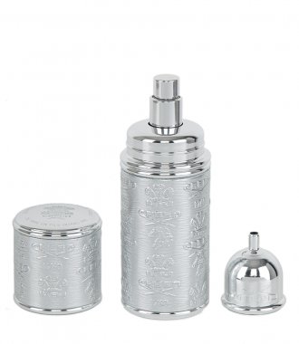 PERFUMES - SILVER WITH SILVER TRIM DELUXE ATOMIZER (50ml)