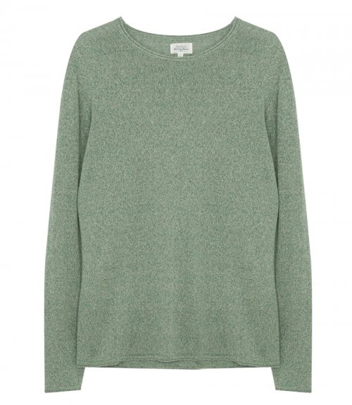COTTON AND LINEN CREW SWEATER