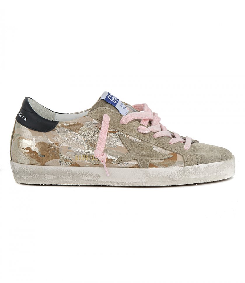SNEAKERS - LAMINATED CAMOUFLAGE PRINT SUPER-STAR