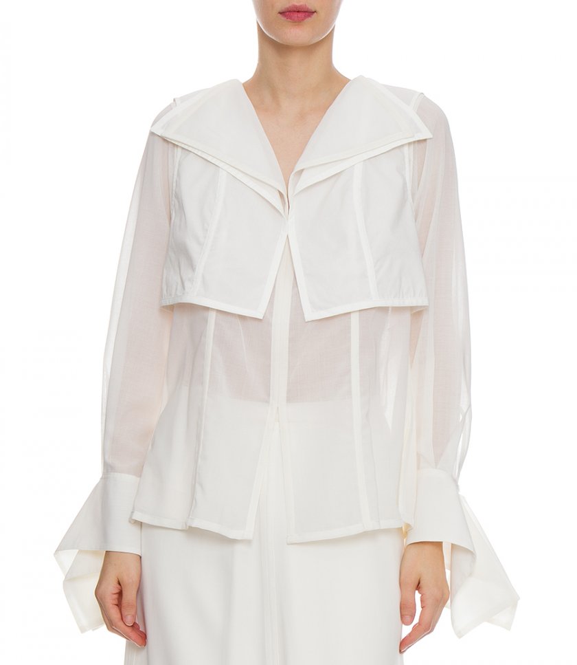 LONG SLEEVE TIE BACK BLOUSE