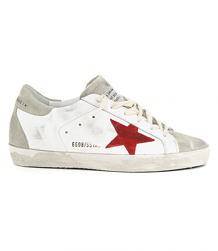 SHOES - RED SUEDE STAR SUPER-STAR