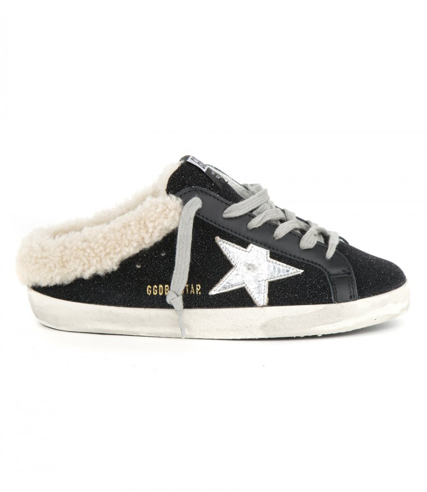 SNEAKERS - SUEDE UPPER SHEARLING SABOT