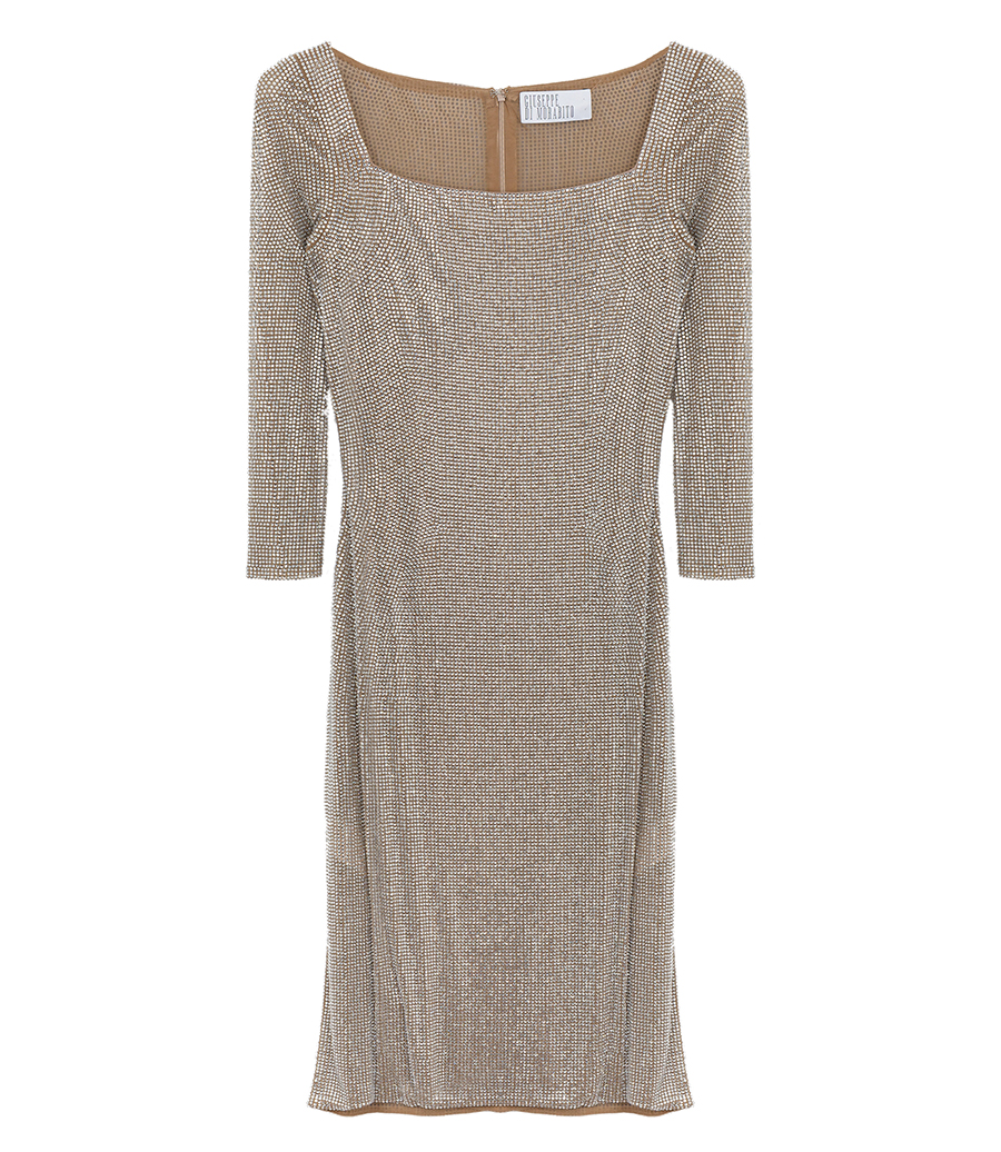 GIUSEPPE DI MORABITO - MIDI DRESS WITH RHINESTONES