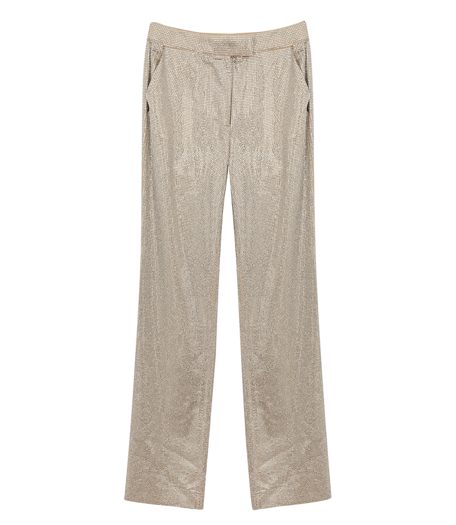 GIUSEPPE DI MORABITO - PANTALONE CON DECORAZIONE MICRO STRASS ALL-OVER