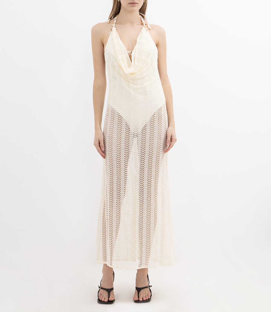 WAVE MESH BEACH DRESS