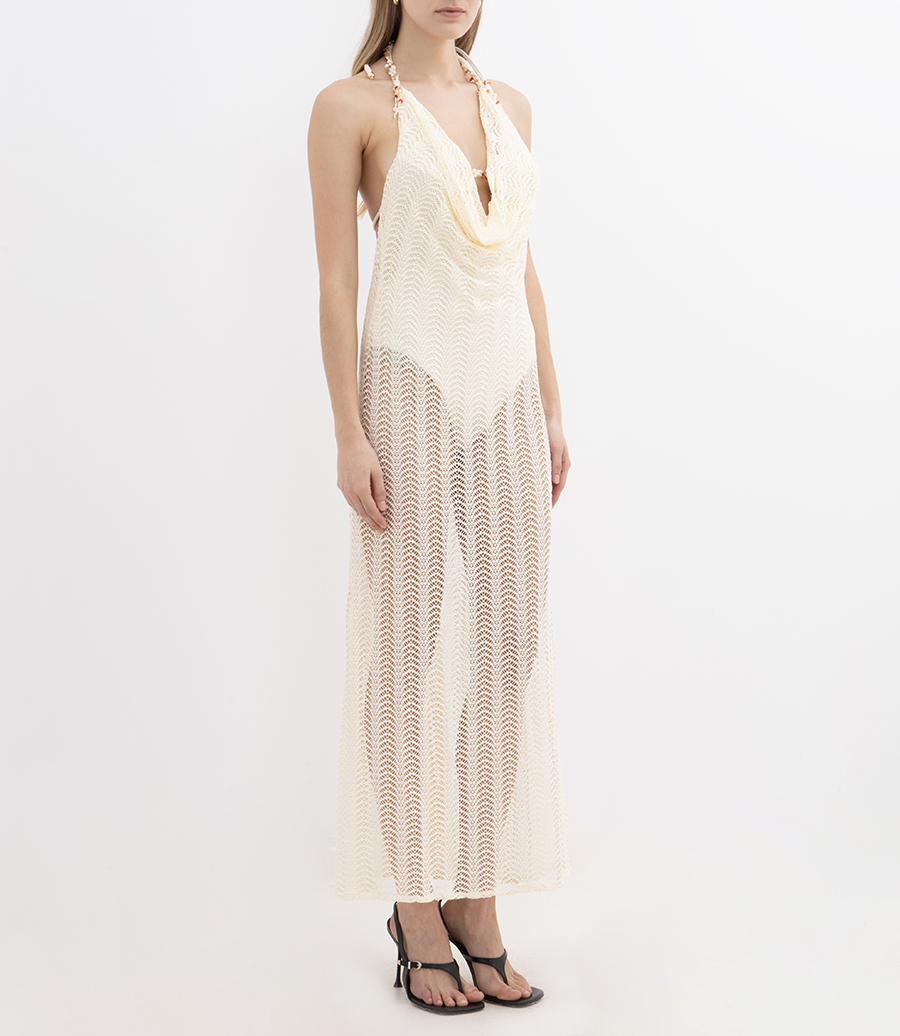 WAVE MESH BEACH DRESS