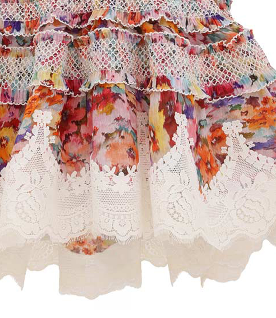 LUNA SHIRRED LANTERN DRESS