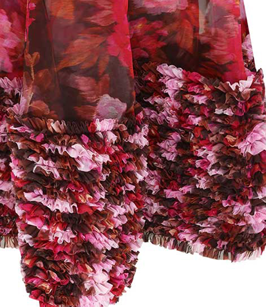 LUNA RUFFLE MAXI SKIRT