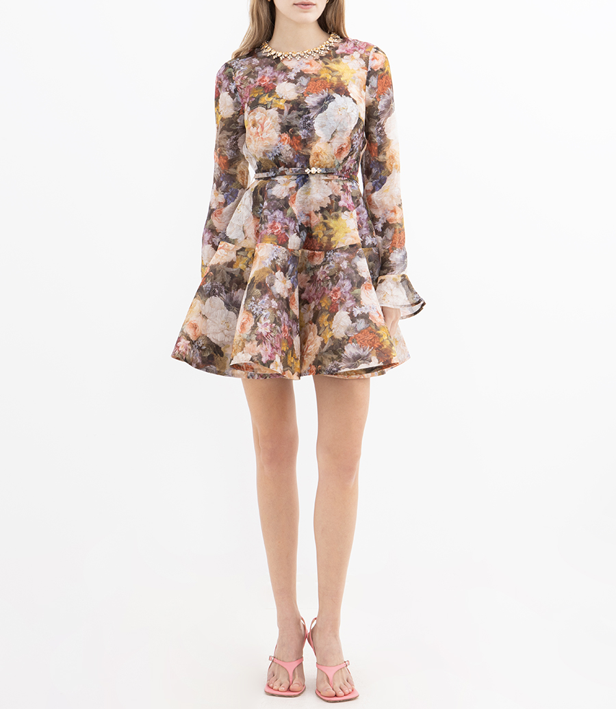 ALCHEMY PEPLUM MINI DRESS