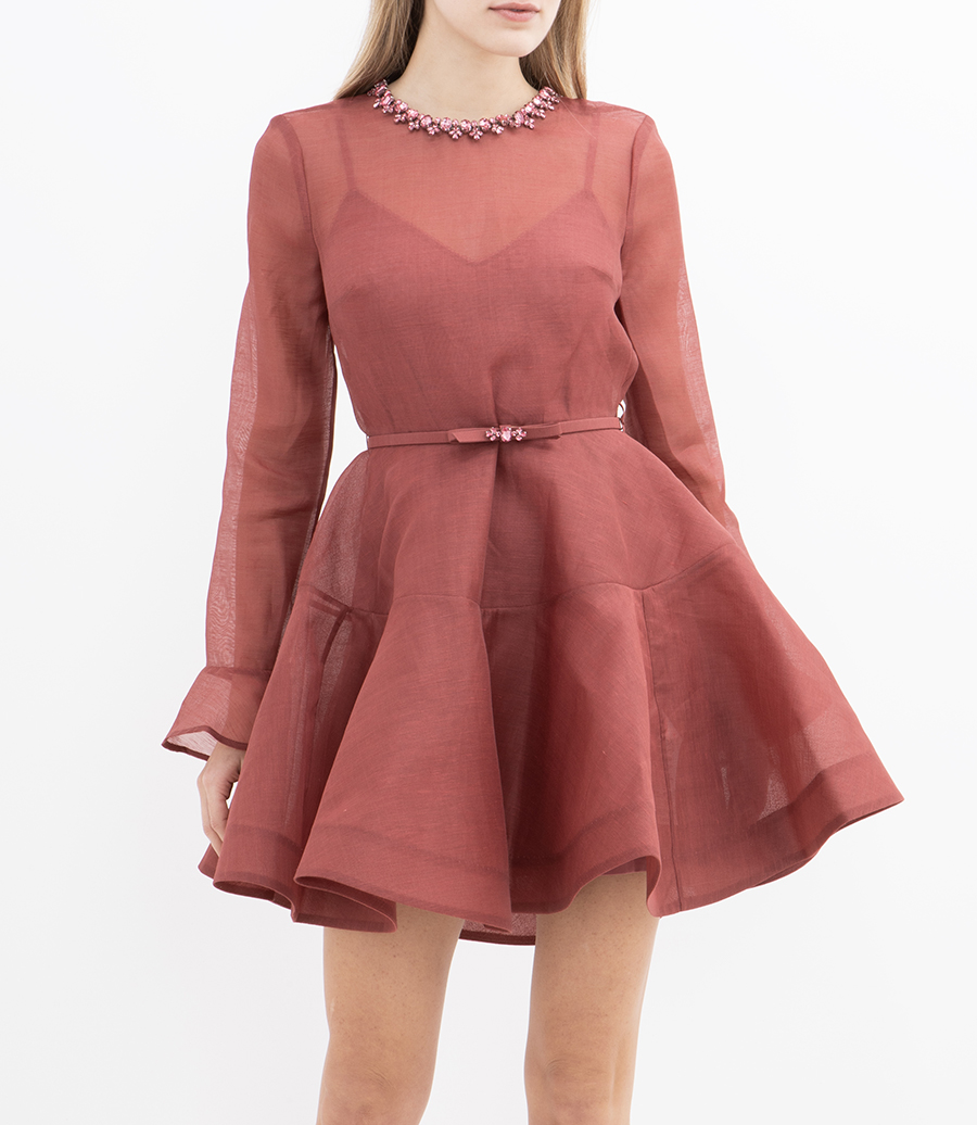 ALCHEMY PEPLUM MINI DRESS