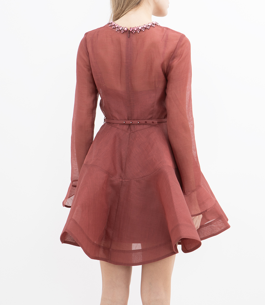 ALCHEMY PEPLUM MINI DRESS