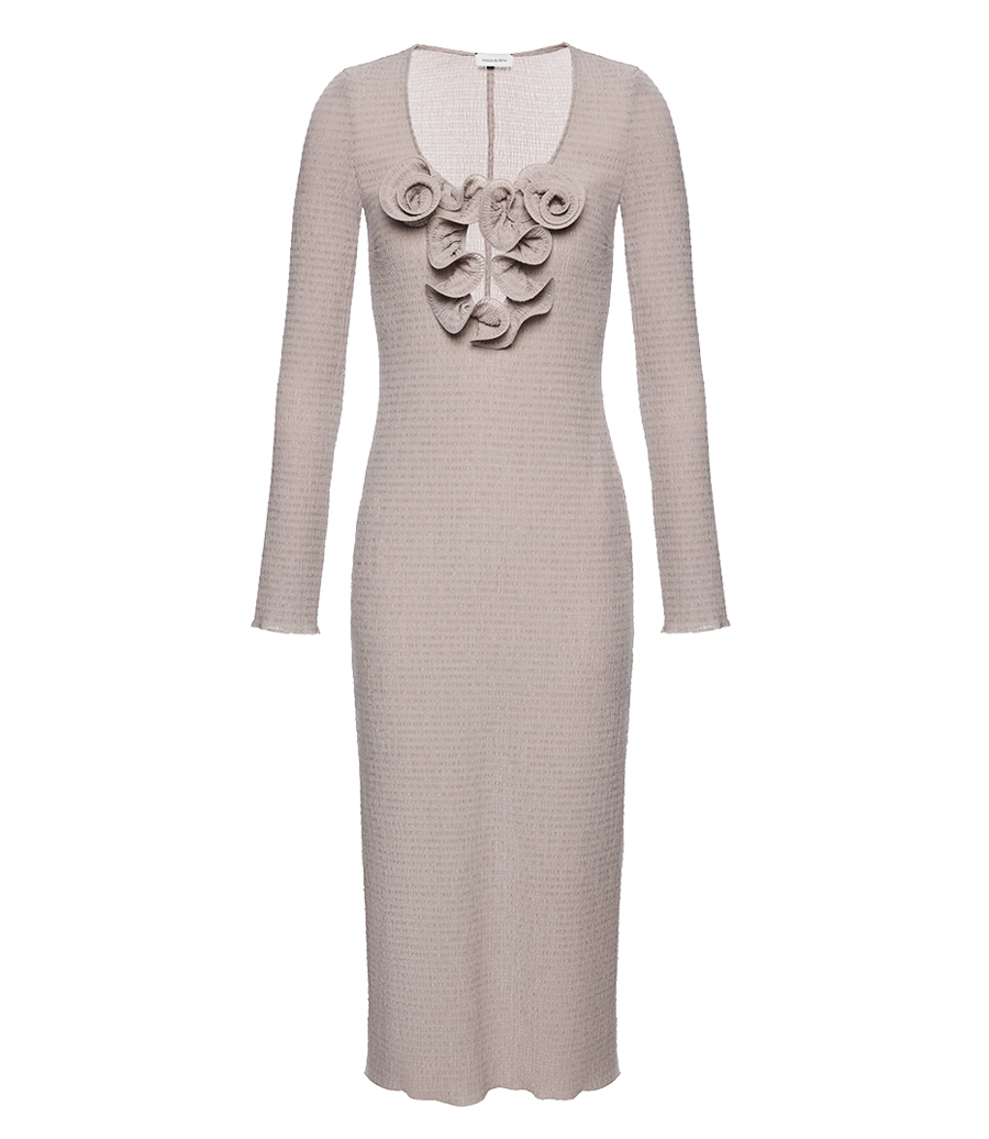MAGDA BUTRYM - LONG SLEEVE CREPE MAXI DRESS