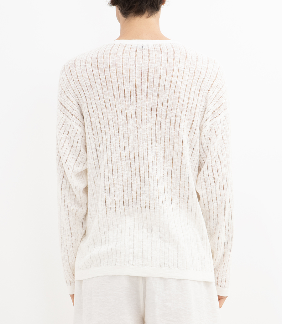 POINTELLE KNIT SWEATER