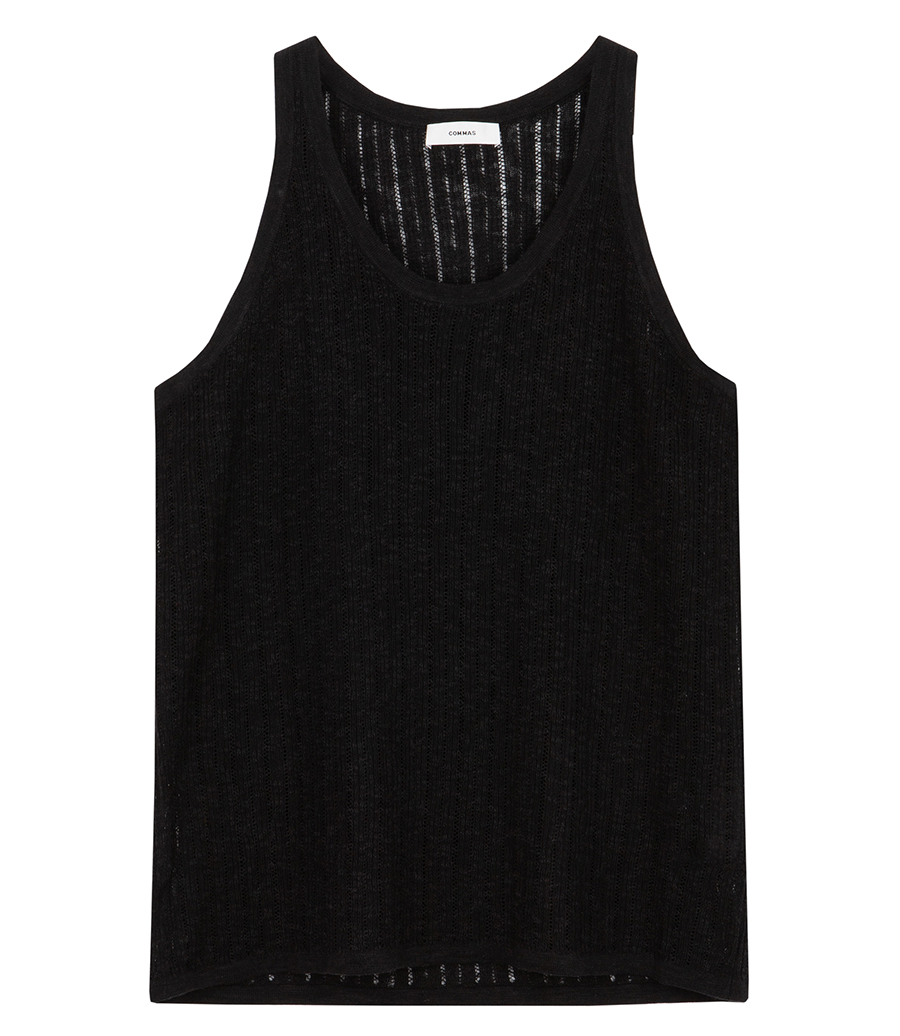 COMMAS - POINTELLE KNIT TANK
