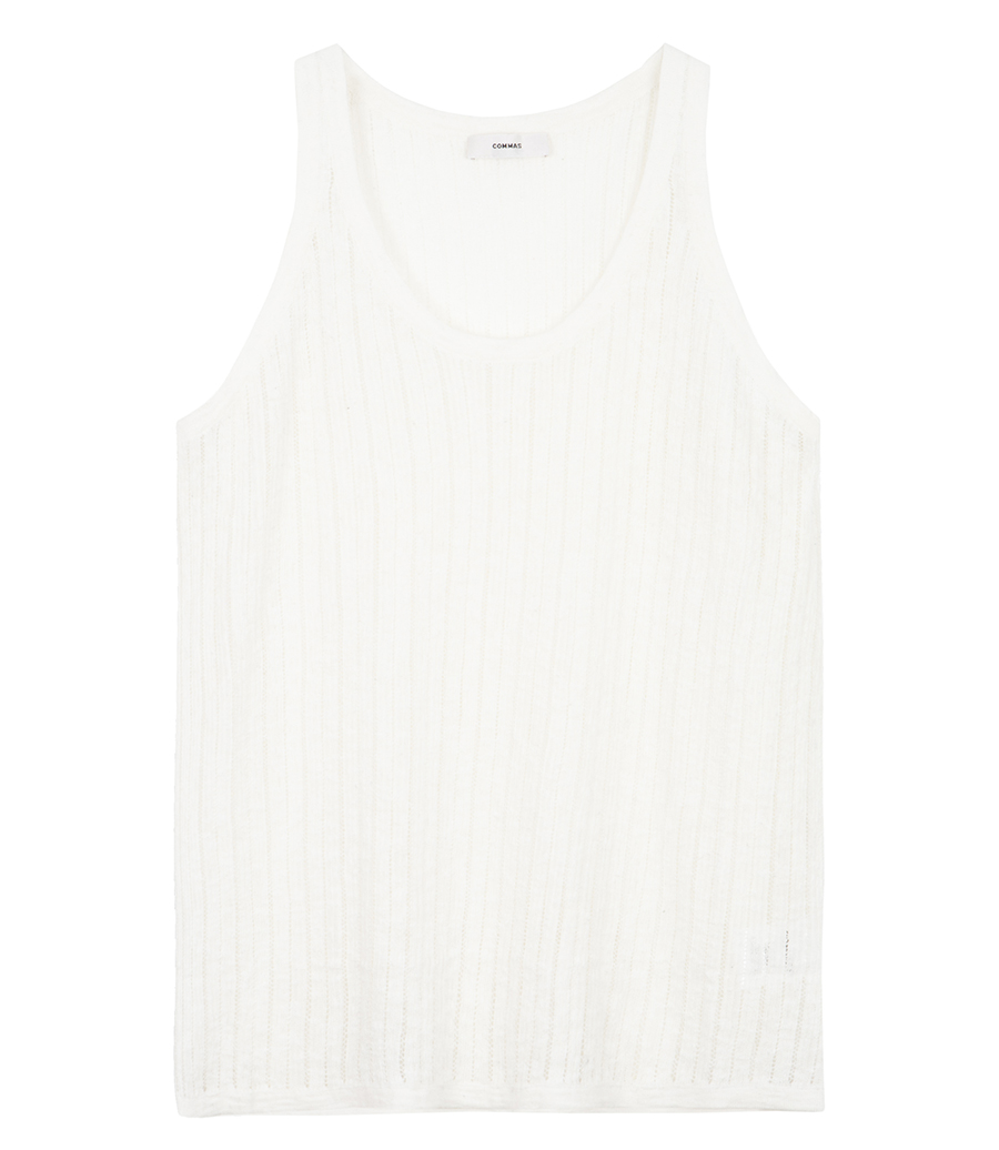 COMMAS - POINTELLE KNIT TANK