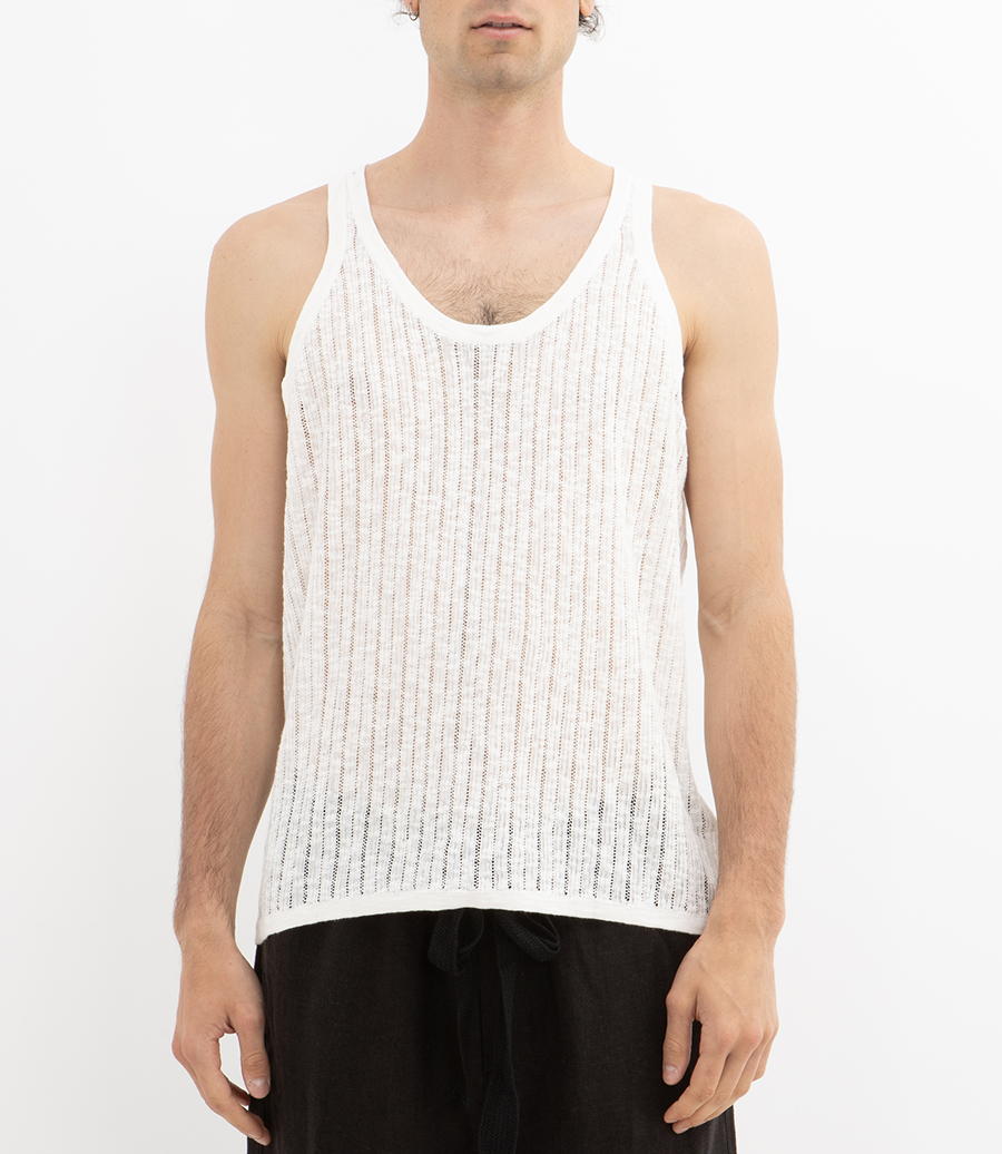 POINTELLE KNIT TANK