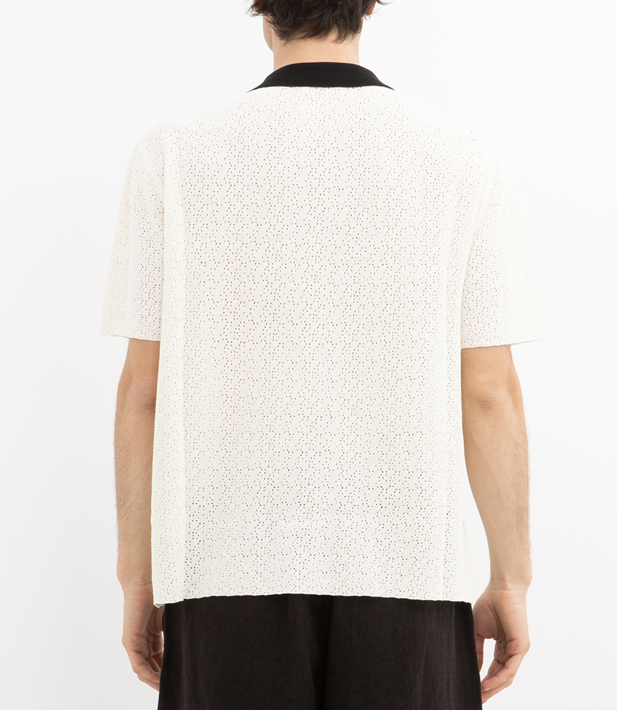 BUTTON TRHOUGHT POLO KNIT