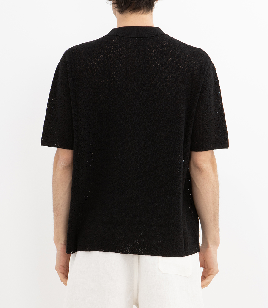 BUTTON TRHOUGHT POLO KNIT