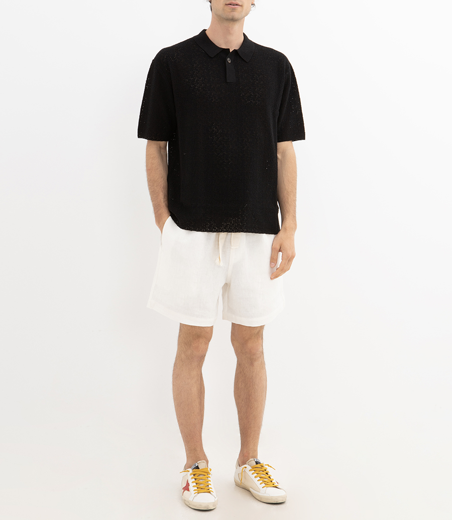 BUTTON TRHOUGHT POLO KNIT