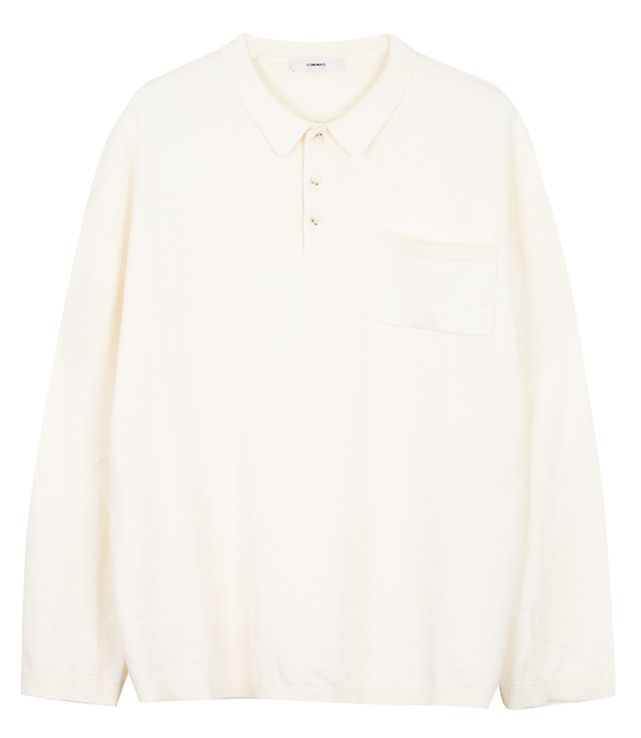 COMMAS - BOXY POLO KNIT