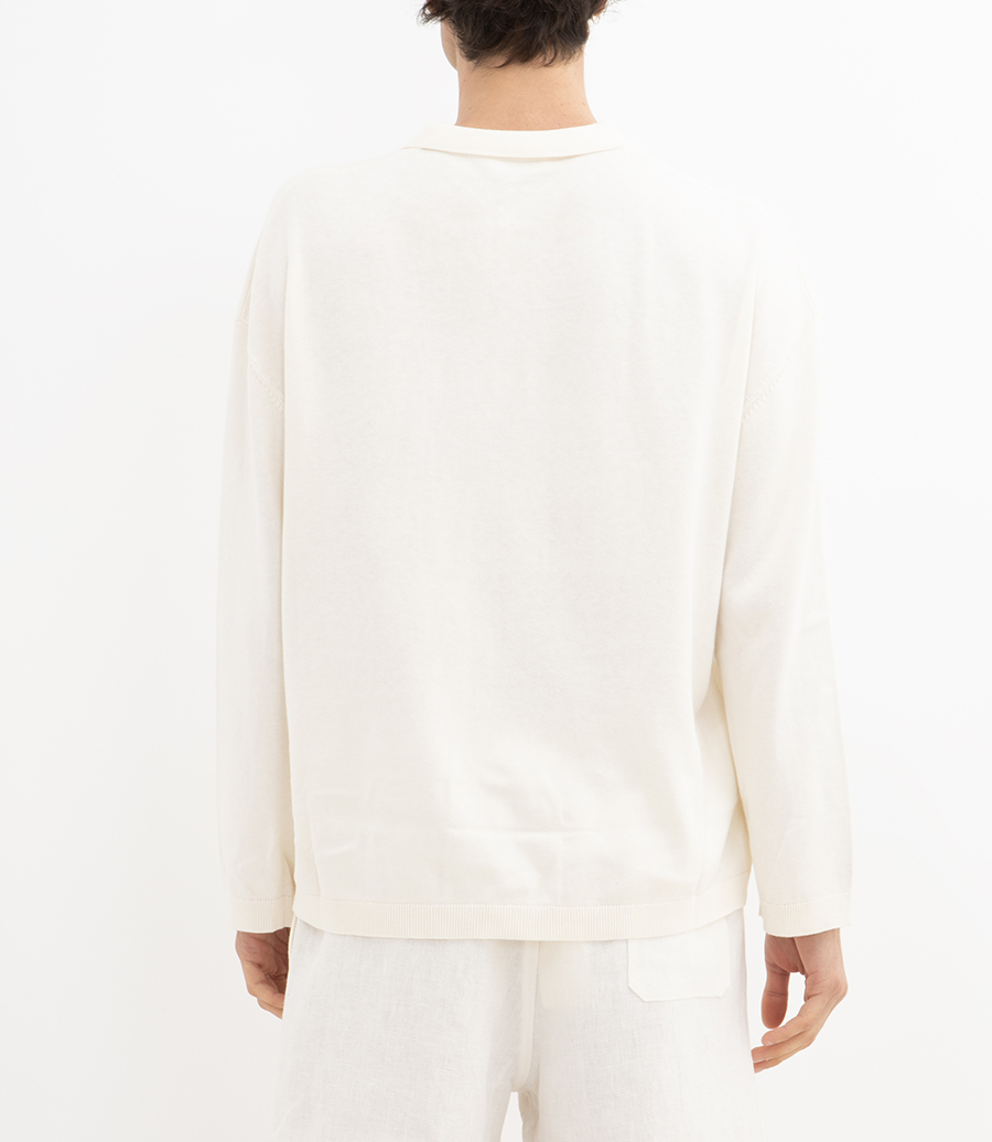BOXY POLO KNIT