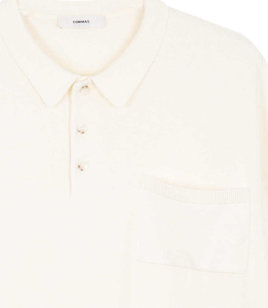 BOXY POLO KNIT