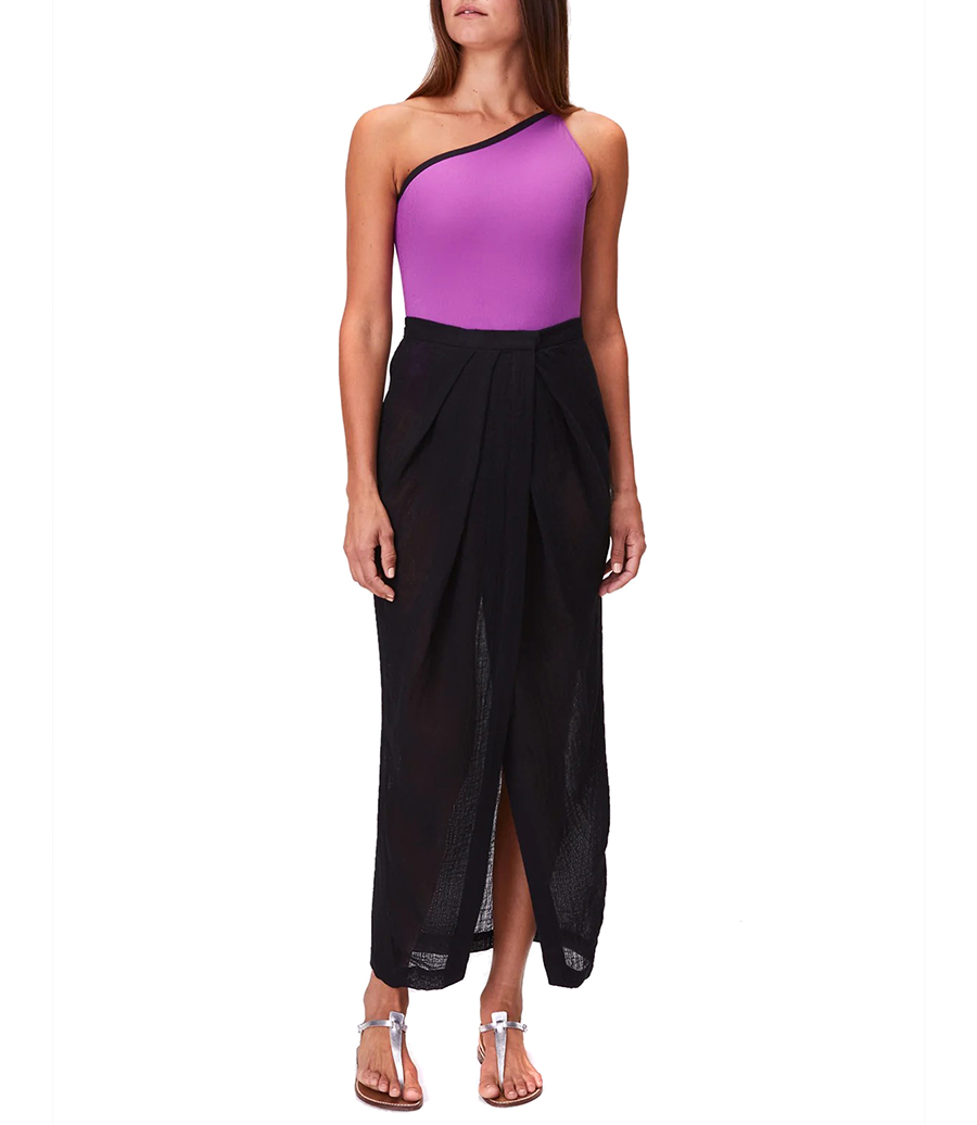 PLEATED SARONG SKIRT