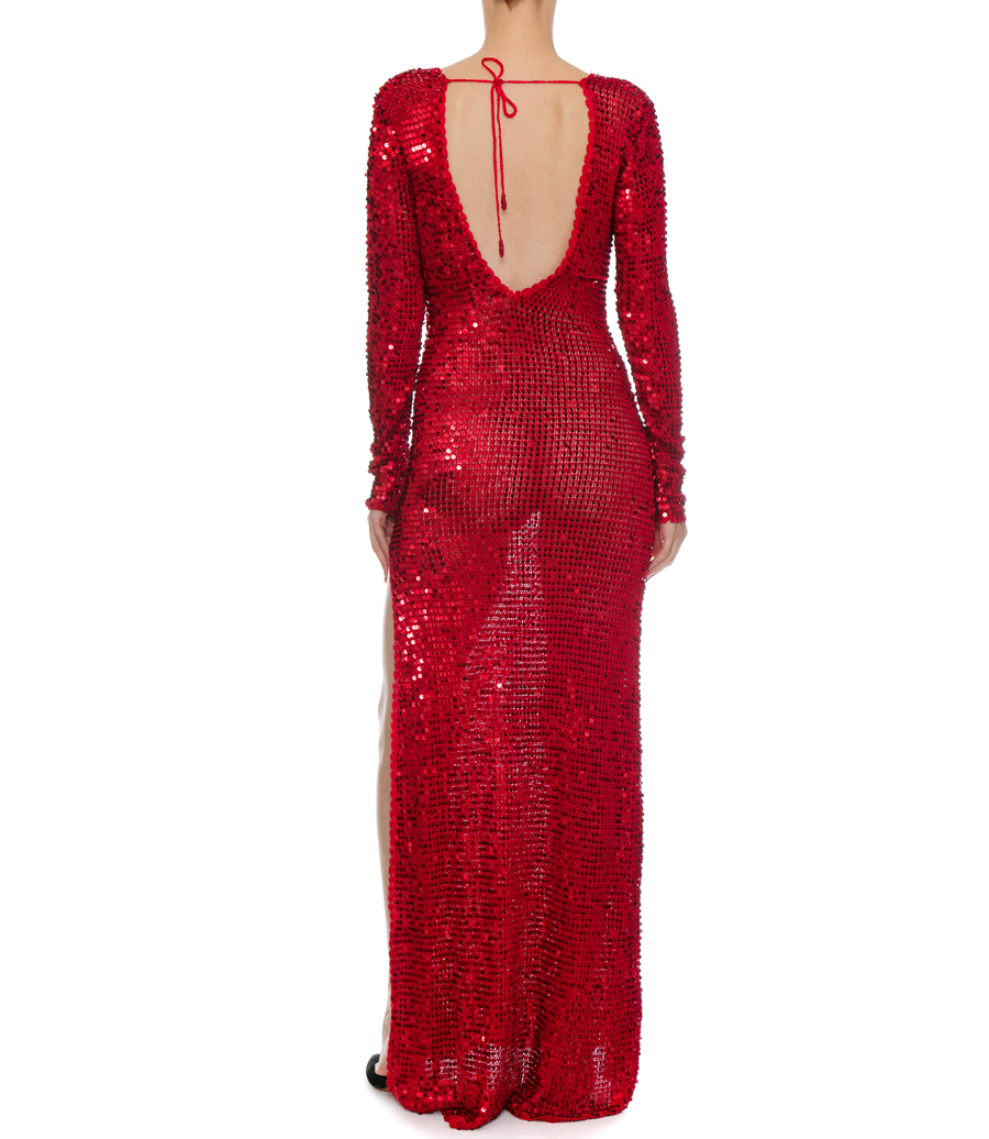 ALEXA SEQUIN CROCHET DRESS