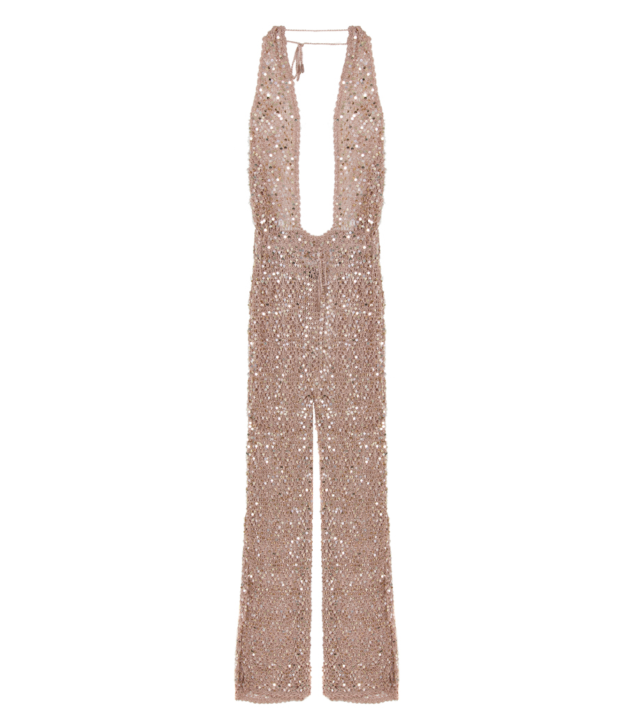 RETROFETE - TOSCA SEQUIN CROCHET JUMPSUIT