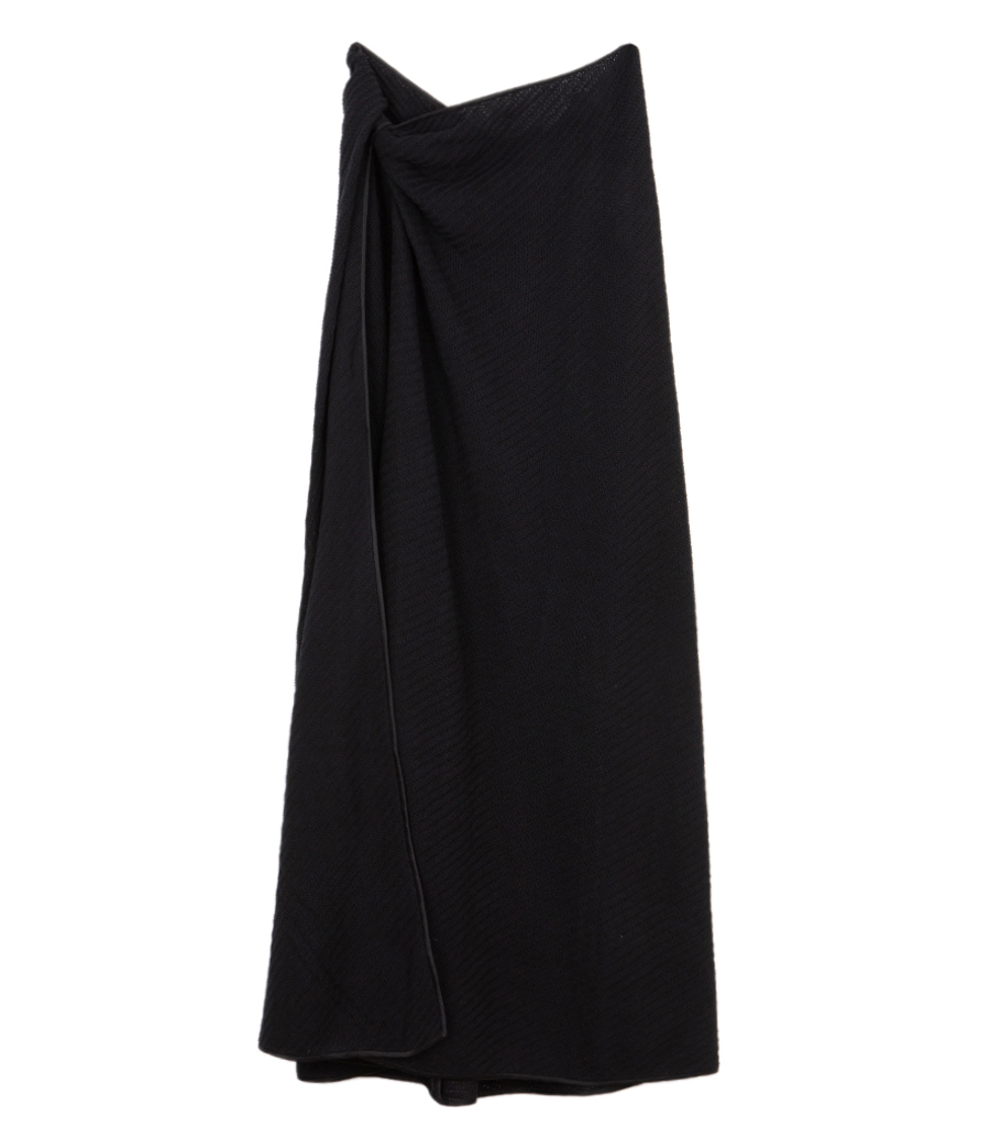 CHRISTOPHER ESBER - VERTICAL KNIT TWIST SARONG SKIRT
