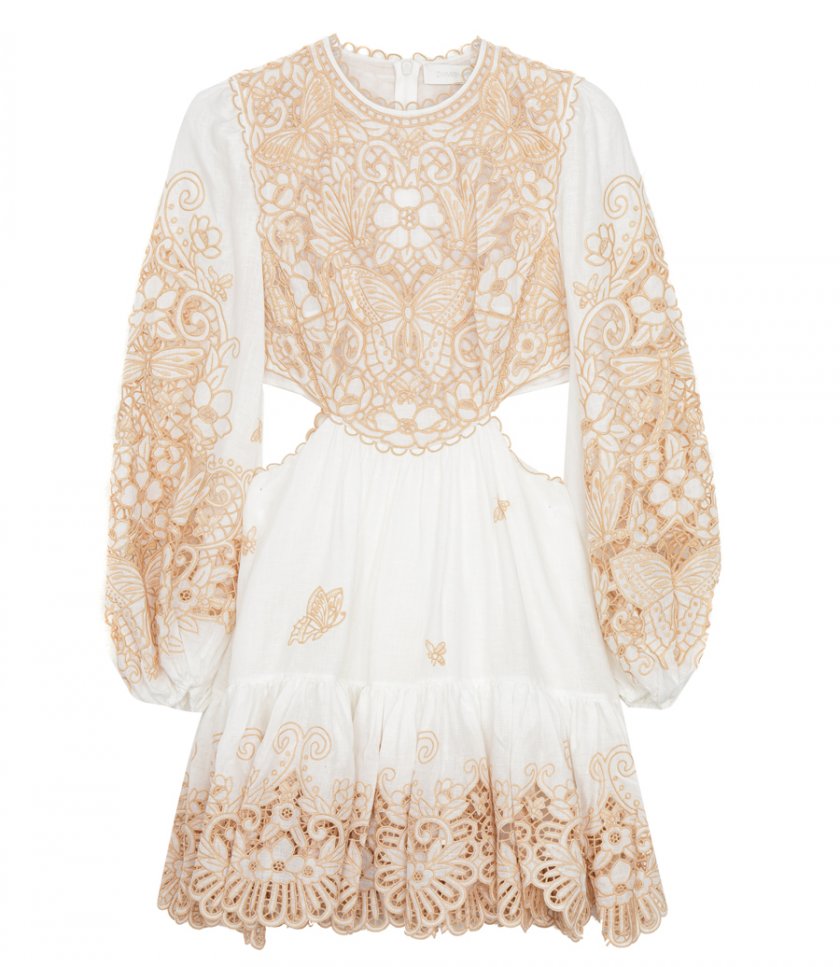 JUST IN - JEANNIE EMBROIDERED YOKE MINI