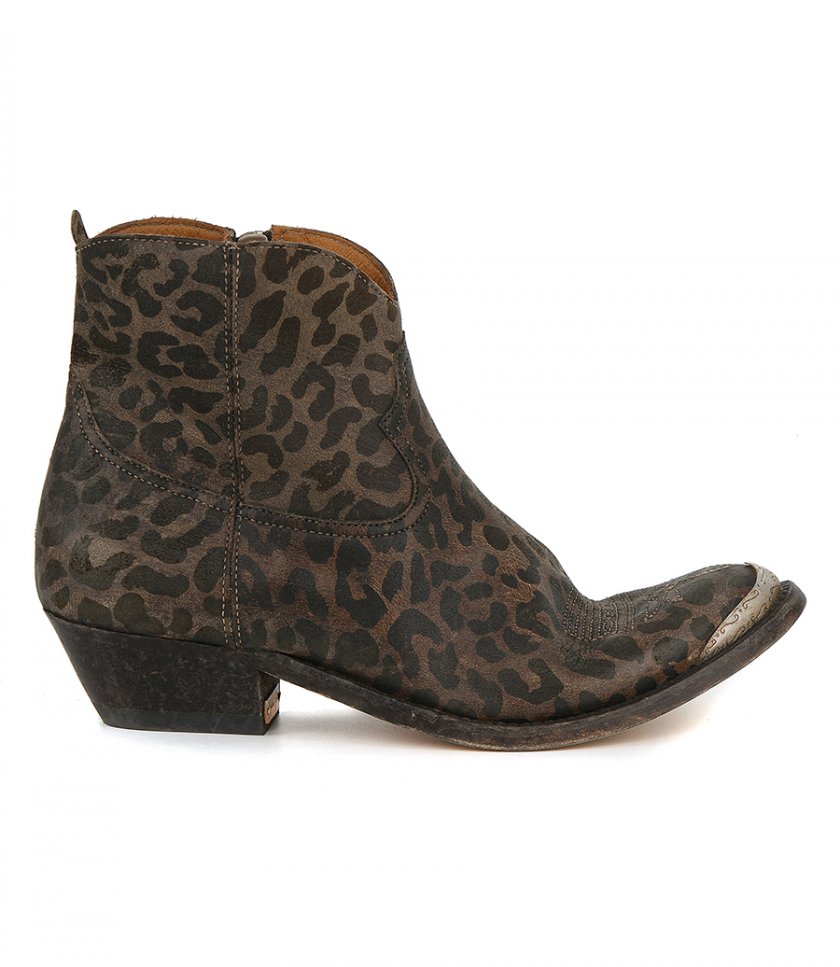 GOLDEN GOOSE  - YOUNG LEOPARD PRINT BOOTS