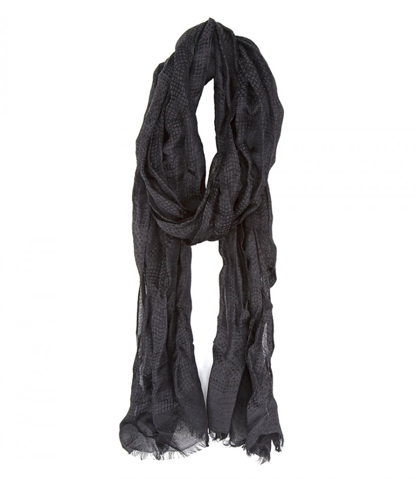 ACCESSORIES - ABSTRACT TEXTURED SCARF