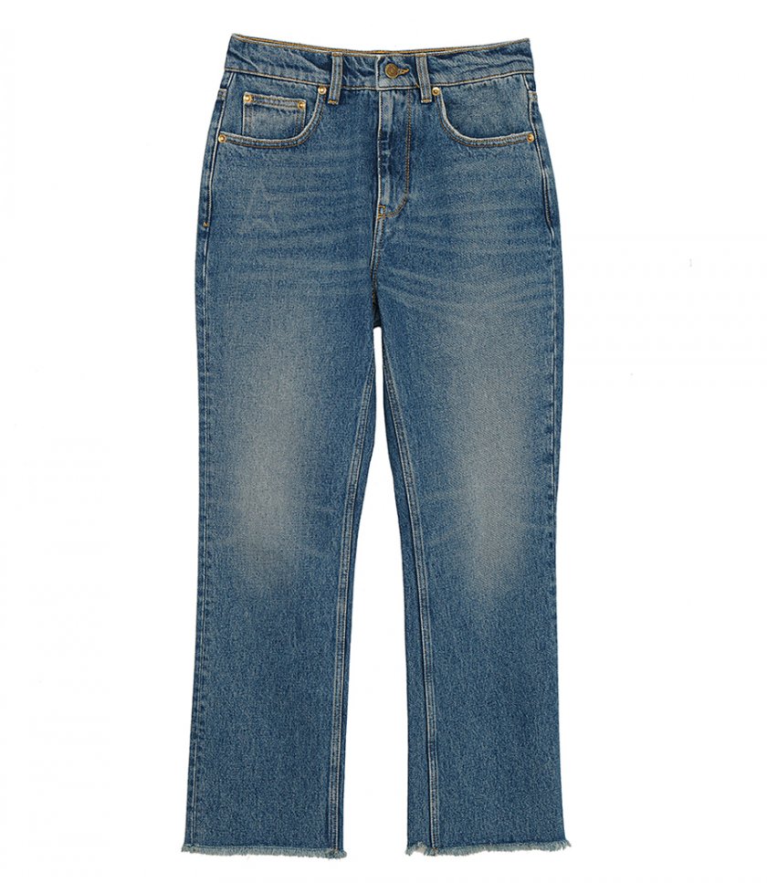 GOLDEN GOOSE  - GOLDEN COLLECTION CROPPED FLARED JEANS