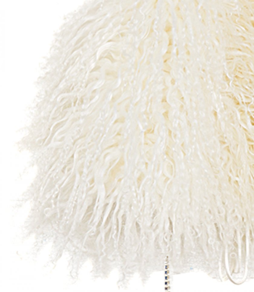 SHEARLING CRYSTAL TANK TOP