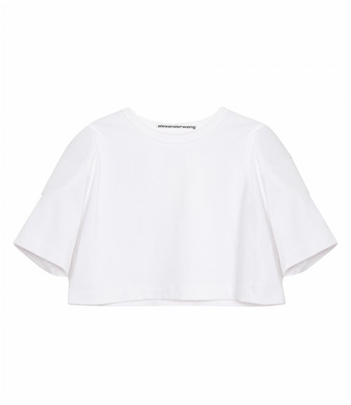 TEE WITH SHOULDER PADS