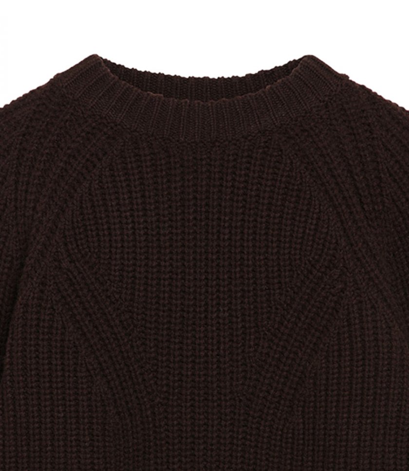 JOURNEY COLLECTION SWEATER IN RIBBED WOOL