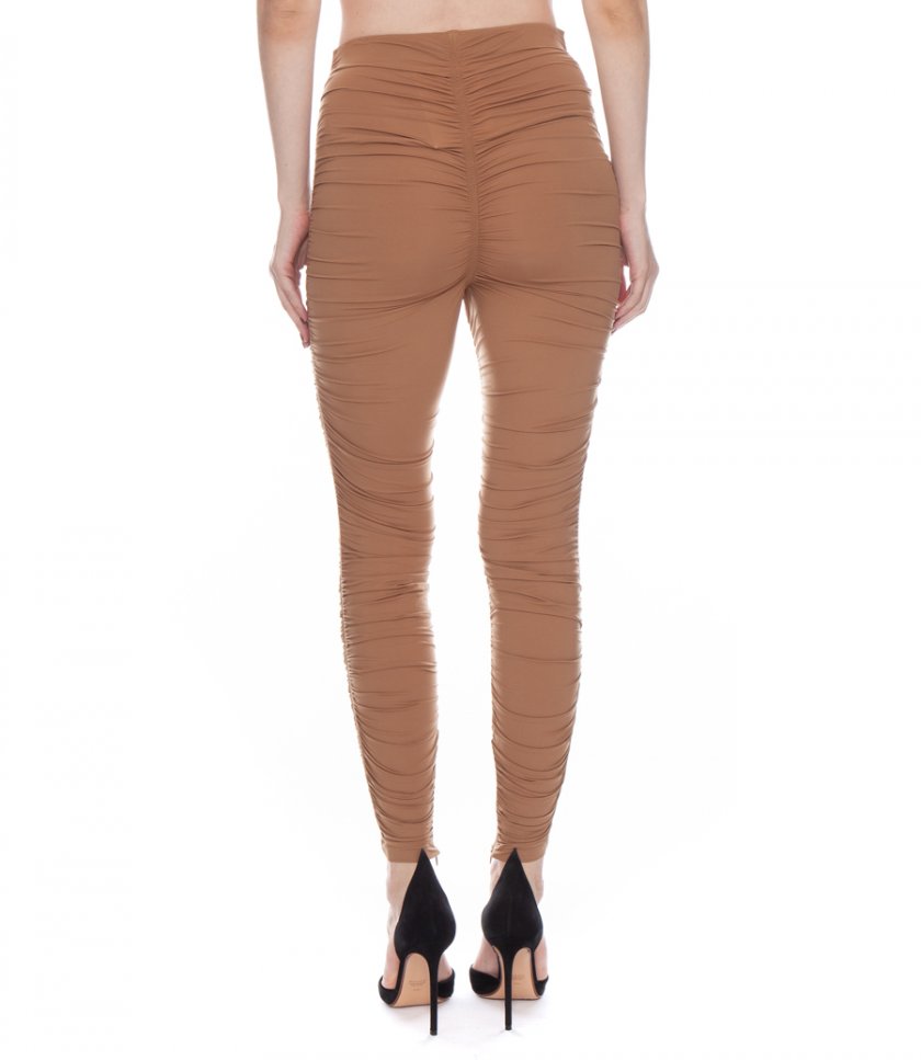 RUCHED LEGGING IN HOSIERY JERSEY