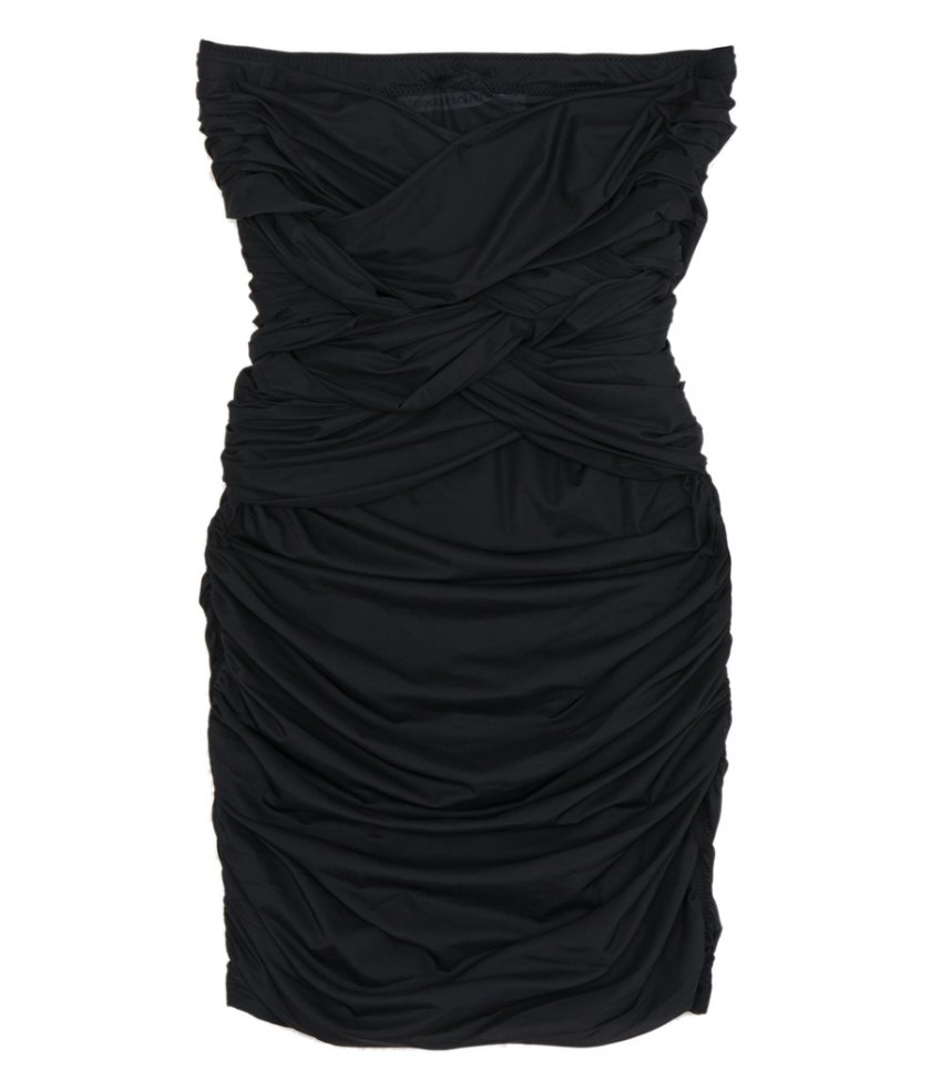 SALES - RUCHED TUBE DRESS IN STRETCH JERSEY
