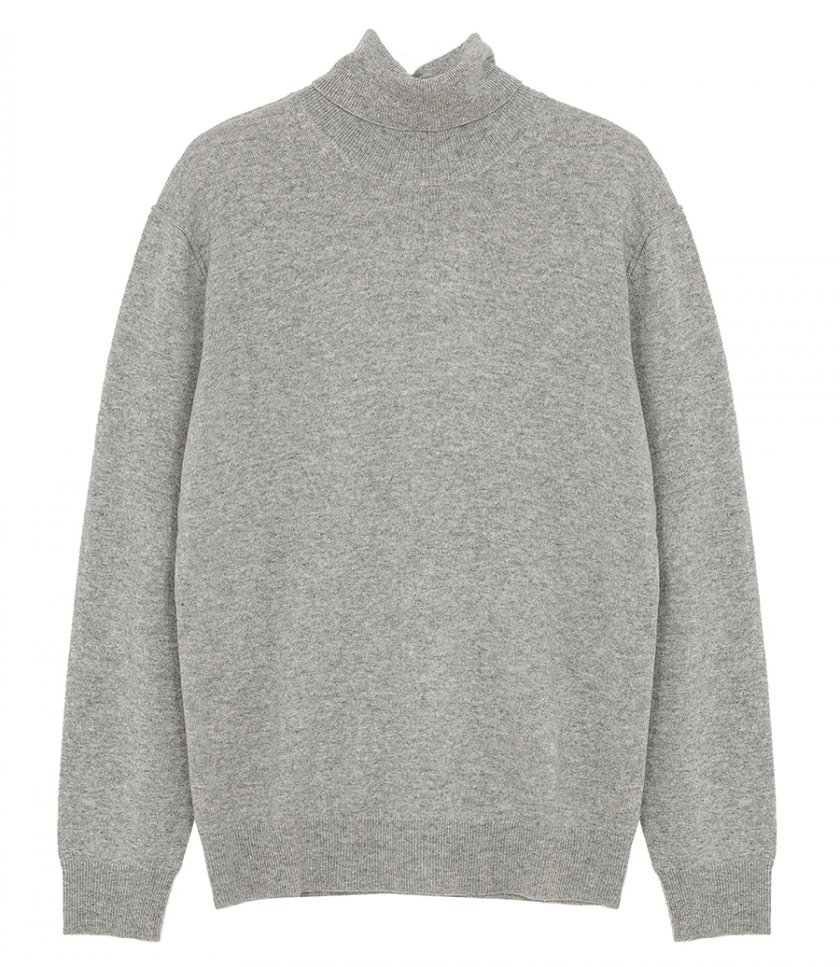 KNITWEAR - WOOL AND CASHMERE ROLL NECK SWEATER