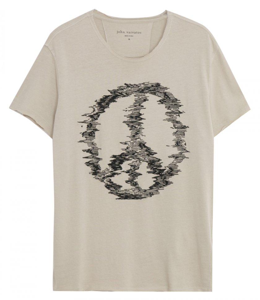 T-SHIRTS - SS TEE DISTORTED PEACE