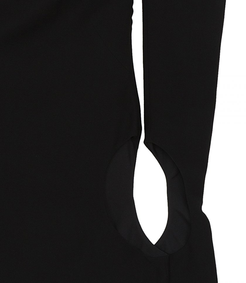 ONE-SHOULDER CUTOUT SATIN MINI DRESS