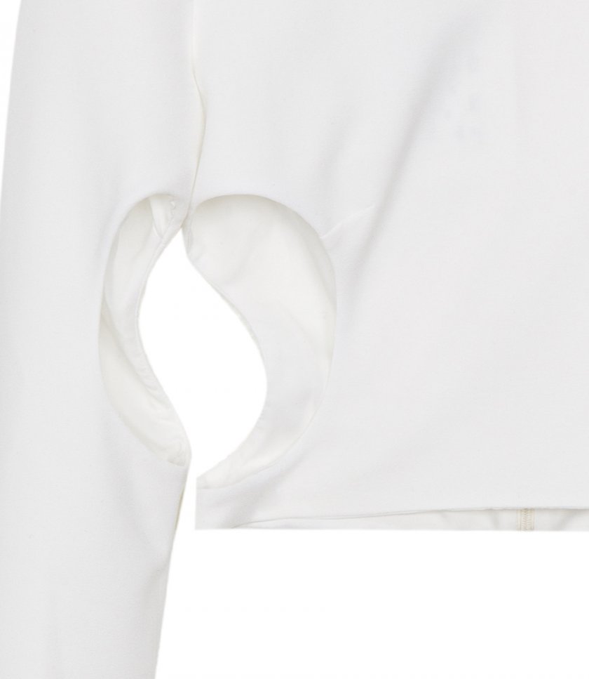 ONE-SLEEVE CUTOUT TOP