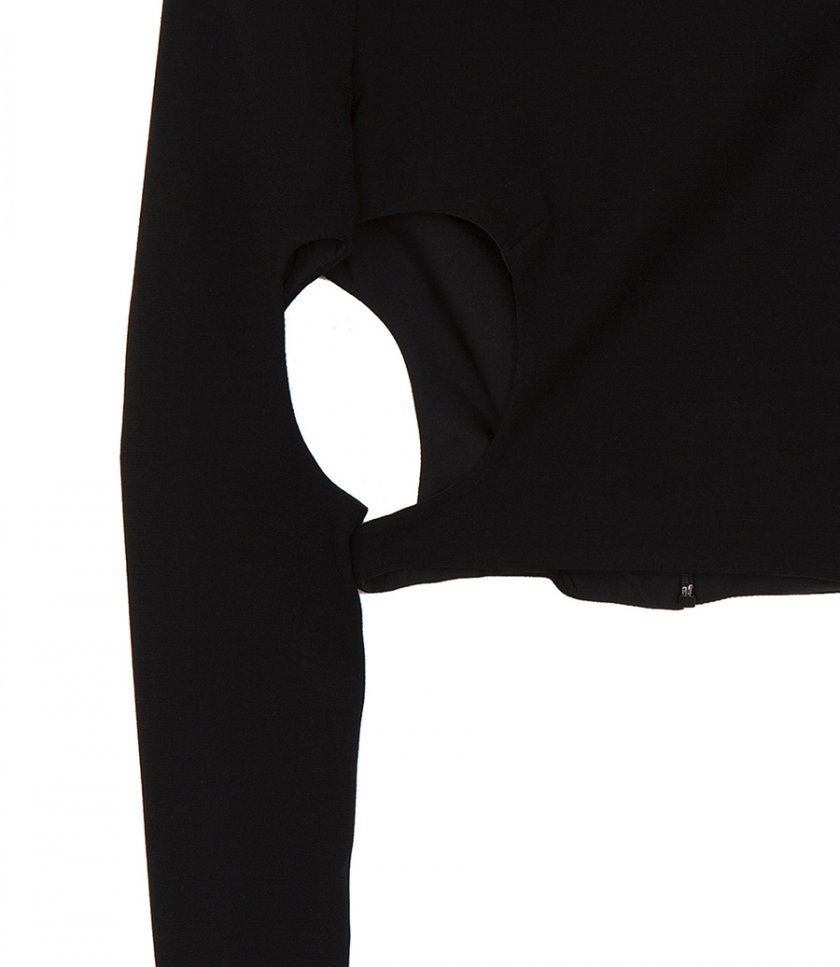 ONE-SLEEVE CUTOUT TOP