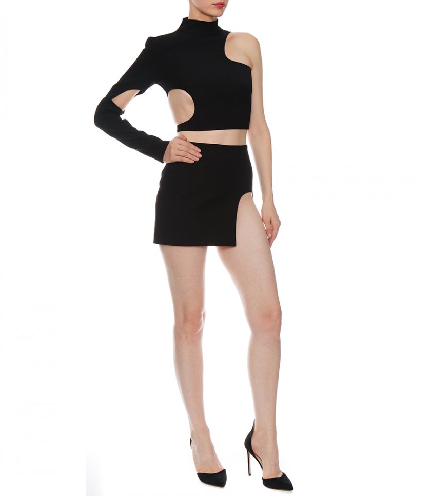 MINI SKIRT WITH ROUND SILT